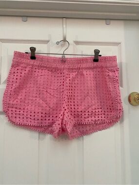 Lilly Pulitzer x Target Limited Edition Pink Eyelet Pom-Trim Shorts - Medium